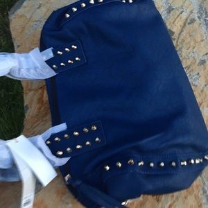 Beautiful blue Vegan leather purse